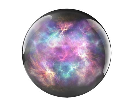 Magical foggy crystal sphere